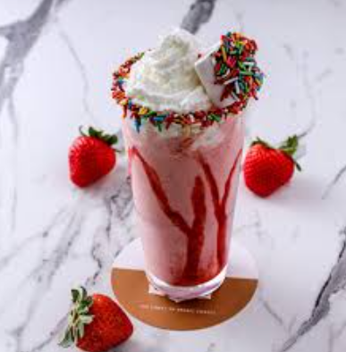 ميلك شيك فراولة