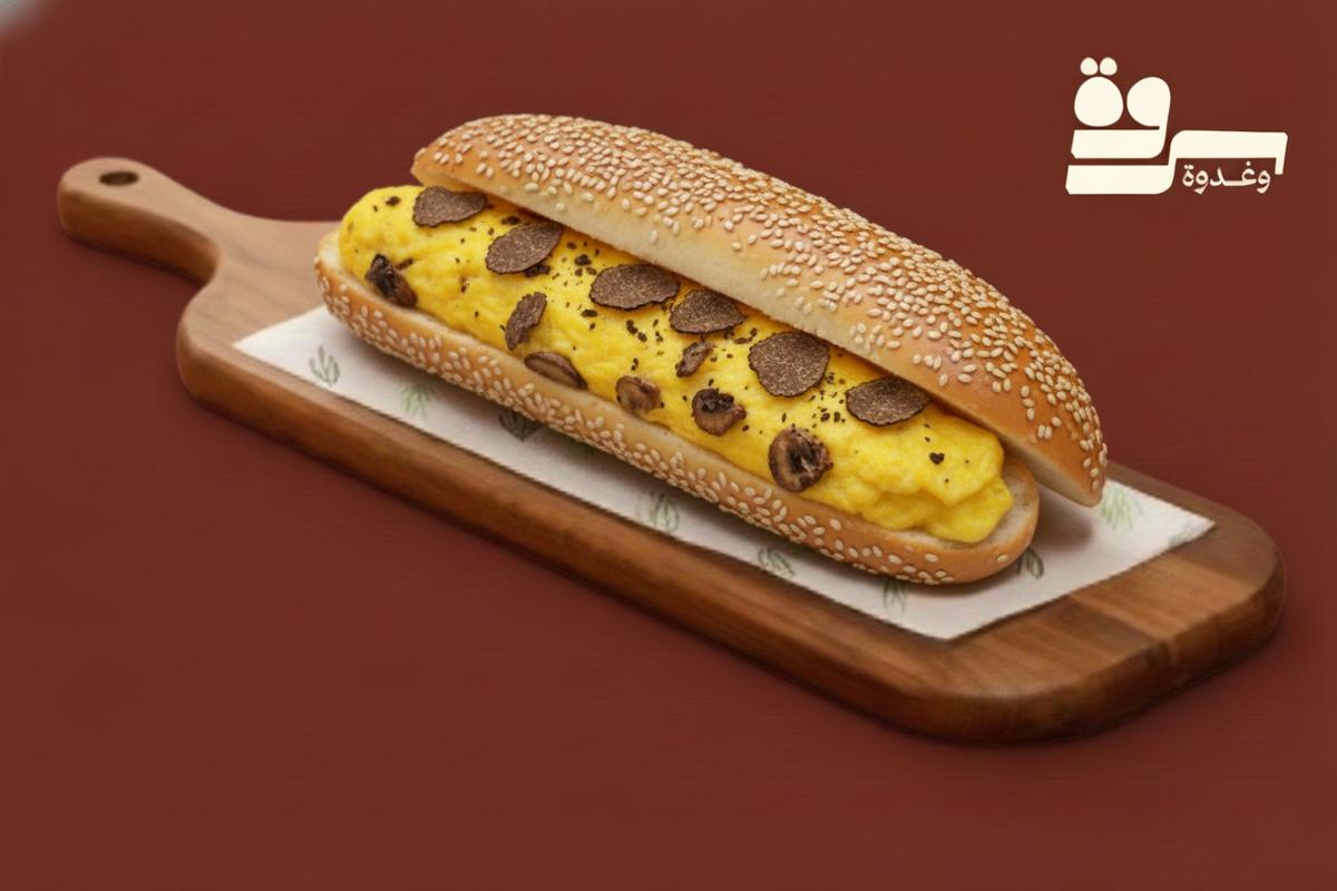 ساندوتش بيض مقلي ترافل