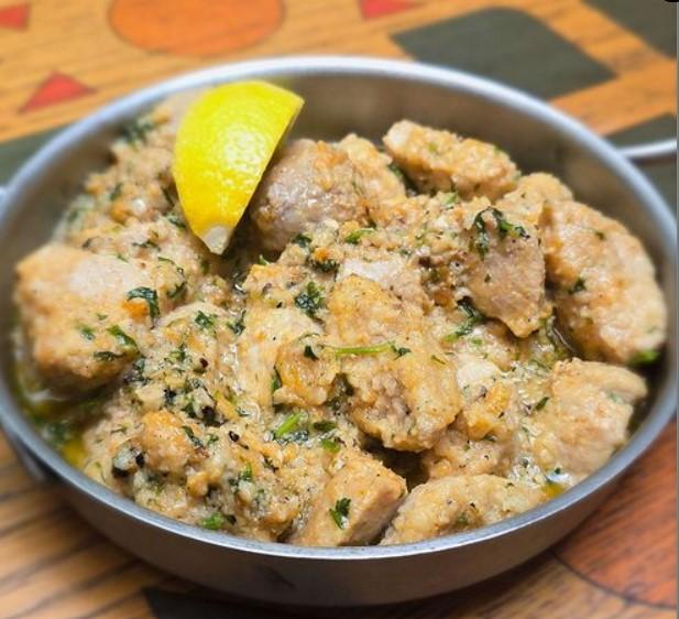 بيض غنم مطفى بالليمون والثوم